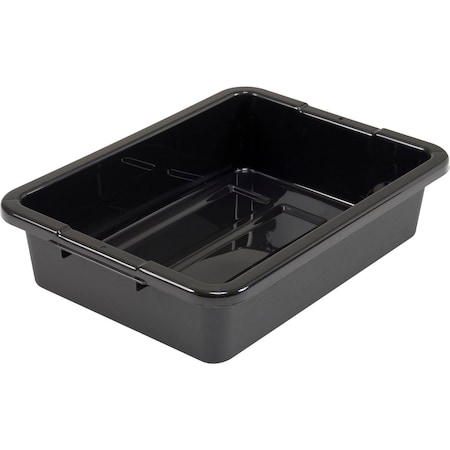 NSF Plastic Bus Tub, 20L X 15W X 5H, Black